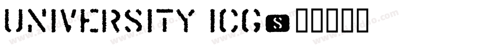 University ICG字体转换